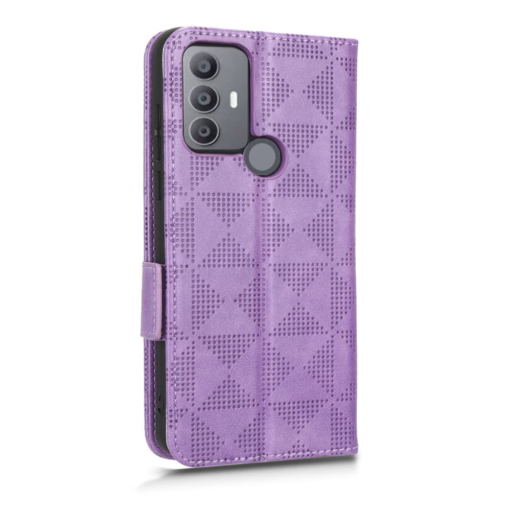 Kukoufey Coque Cuir Pour TCL 30 SE 6165A 6165A1 6165H / 30E 6127A 6127I Coque Housse Etui