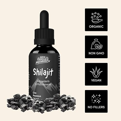 Miniatura 2 de Pure American Shilajit Extracto de tintura de 1.0 fl oz (60 porciones)  Gotas líquidas Shilajit 100% orgánicas con 78% más de ácido fúlvico  Gotas