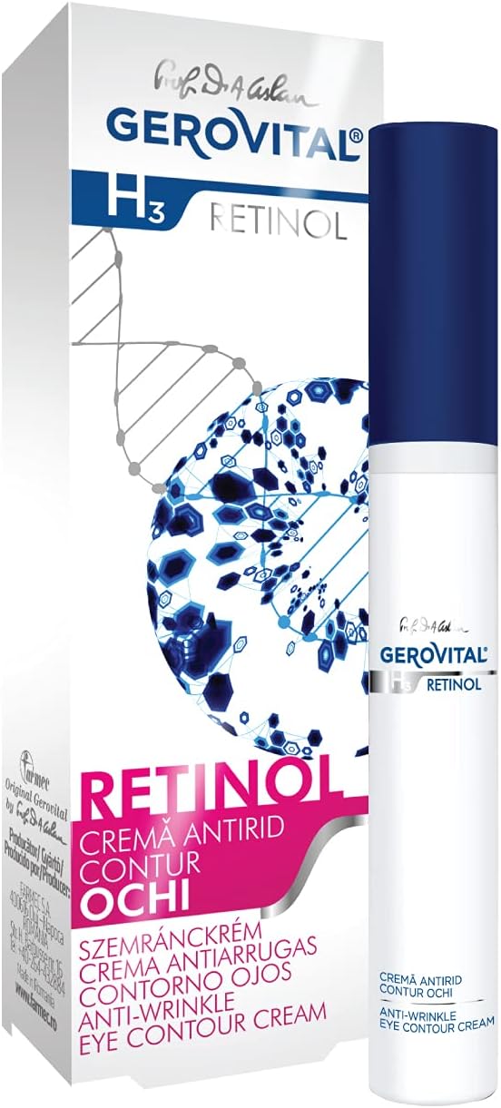 RETINOL Anti-Wrinkle Eye Contour Cream with Retinol, Sepilift, and Vitamins A and E, Prevents and Reduces Wrinkles, 15 mililiters