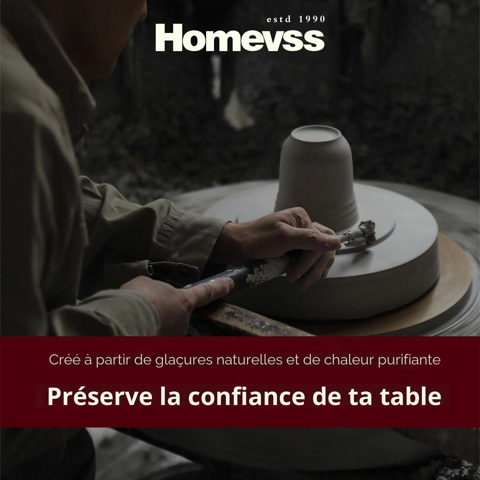 Service de table 20 pièces en grès pour 4 personnes, résistant aux rayures, motif campagne française mouchetée (Blue)