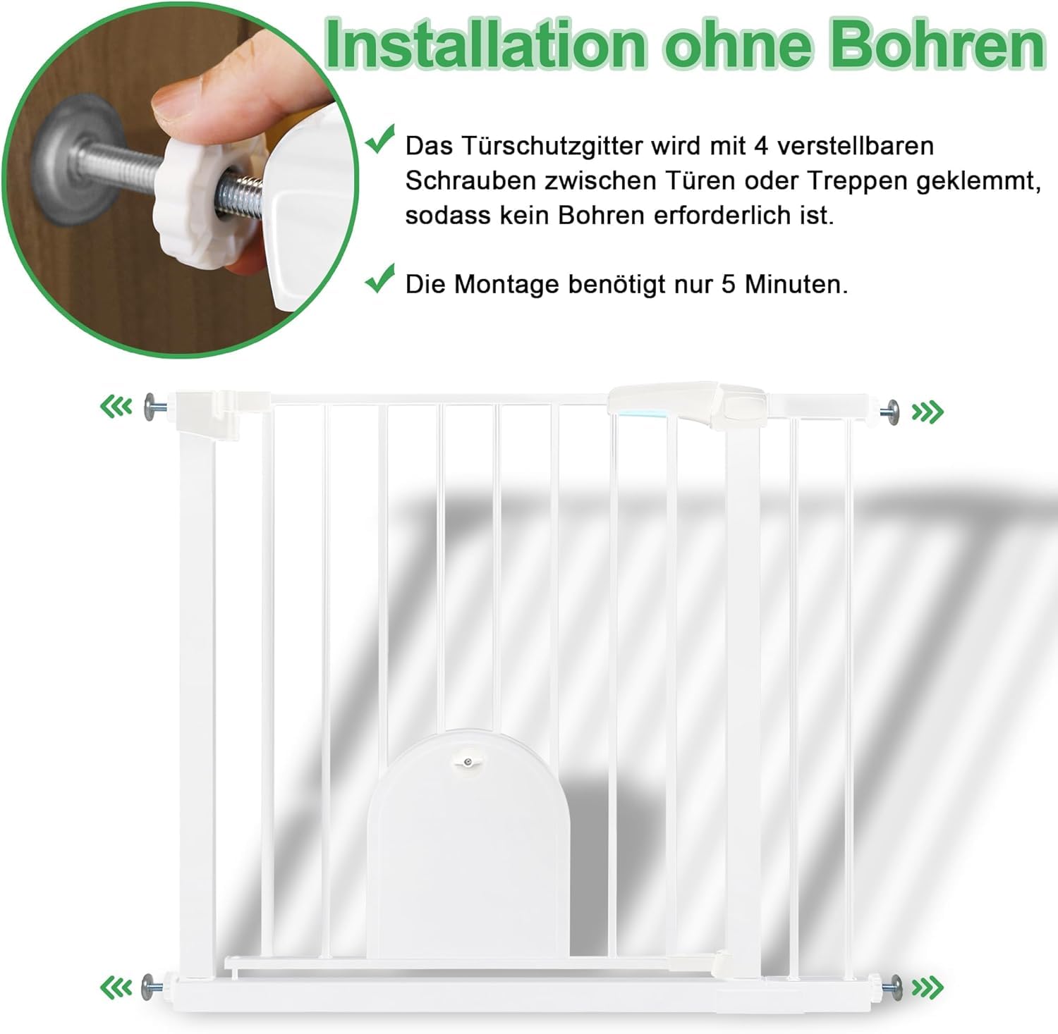 Baby Treppenschutzgtter Treppengtter Ohne Bohren T? Produktbild-Vorschau 5