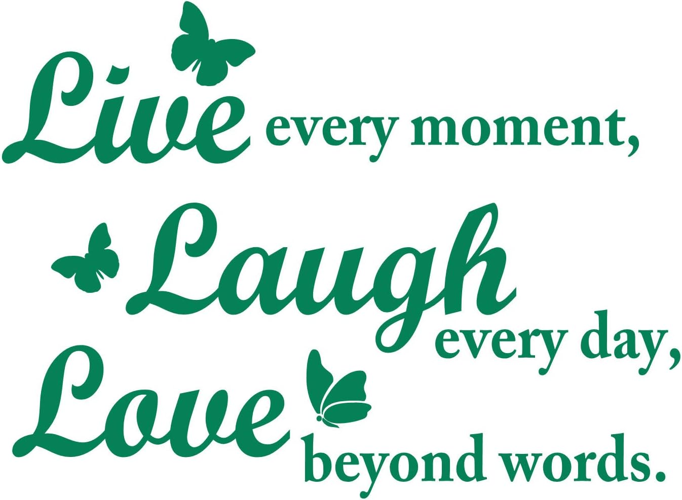 Live Laugh Love Wall Decal Inspirational Quote with