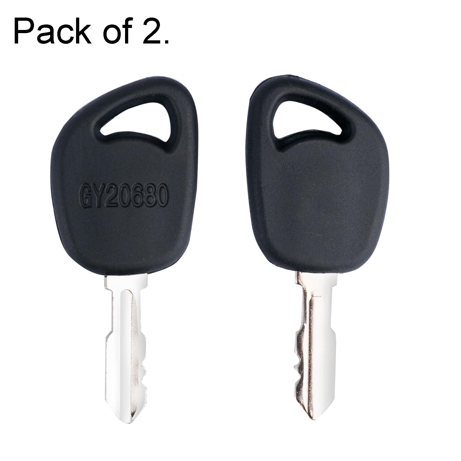 ZLKSKER 2PCS Equipment Keys GY20680 Ignition Keys Replacement for John/Deere Lawn Mower 1026R 2025R 2026R 100 LA LT SST X Series - Image 2