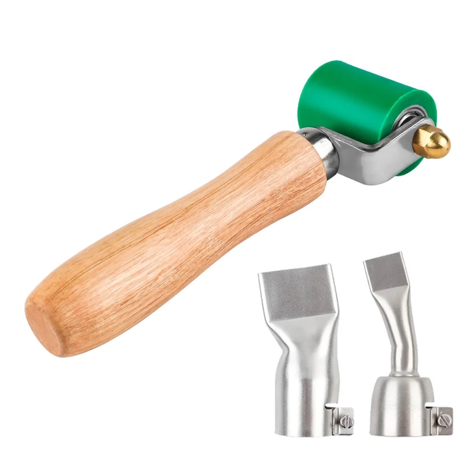 40mm Silicone Handwheel Plastic Welding Gun Roller High Temperature Resistant Seam,PVC/TPO/EPDM Tools Accessories for Single Ply Roofing Tape(Green C)