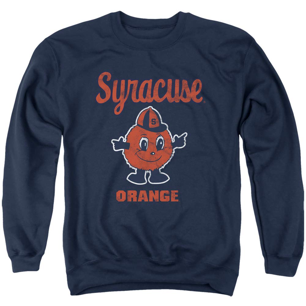 Syracuse University Official Otis Unisex Adult Crewneck Sweatshirt,Navy, Medium