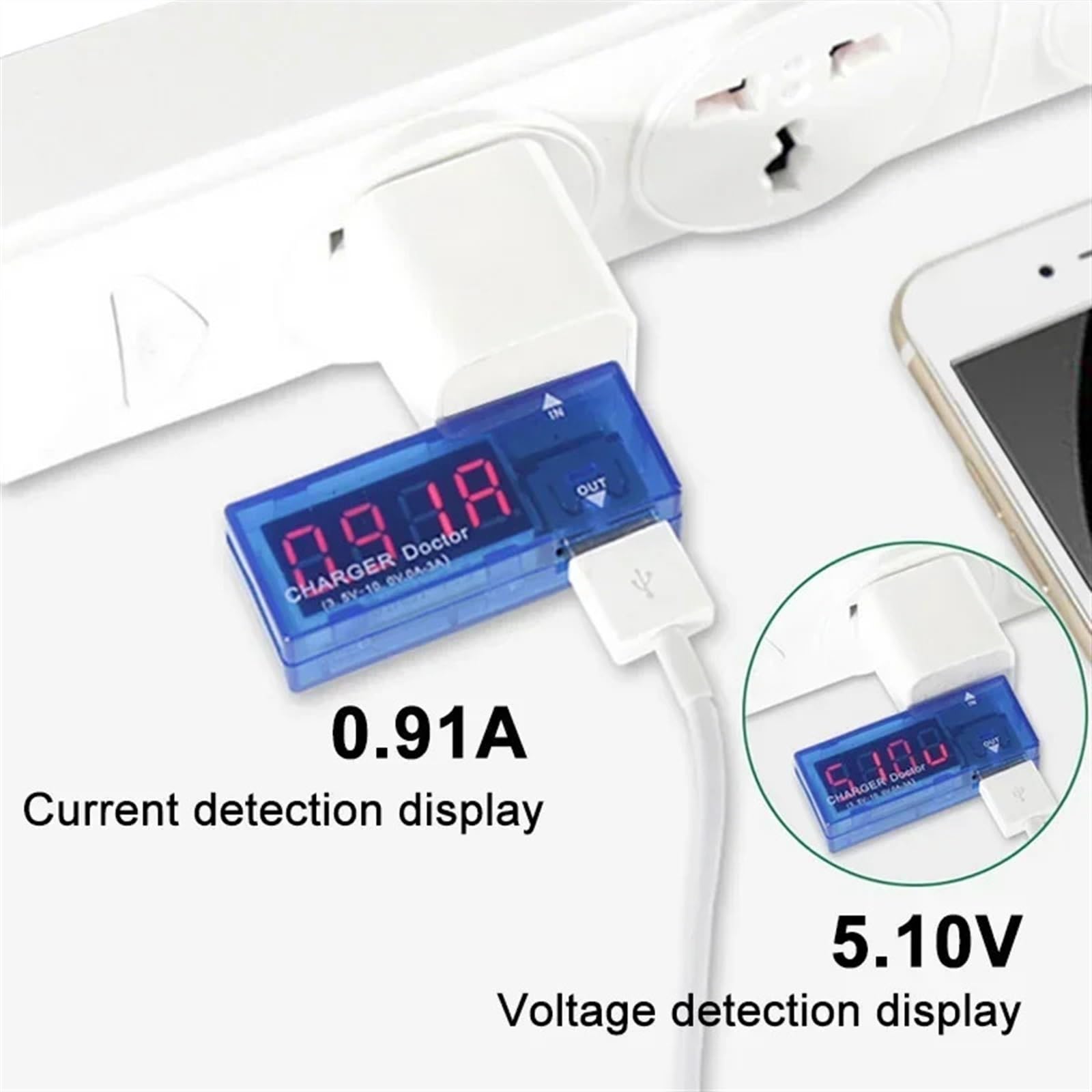 3 w 1 LCD cyfrowy woltomierz USB amperomierz 5 V 12 V DC telefon samochodowy napięcie napięcie wolt ampery moc ładowarka detektor monitor (kolor: typ 1)