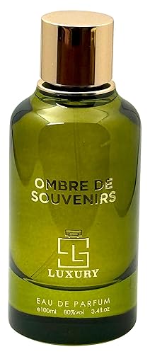Luxury Collection Ombre de Souvenirs Eau de Parfum 3.4 fl oz  Perfume sofisticado unisex ámbar y madera para noches frescas, aroma oriental de larga
