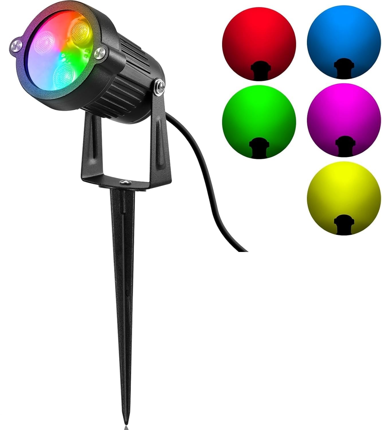 Multicolor LED Spike Light, Spot Light, Garden Light (5 Watt) Fiber Body, Auto Color Change RGB Light, Water Proof for Indoor/Outdoor-image-19