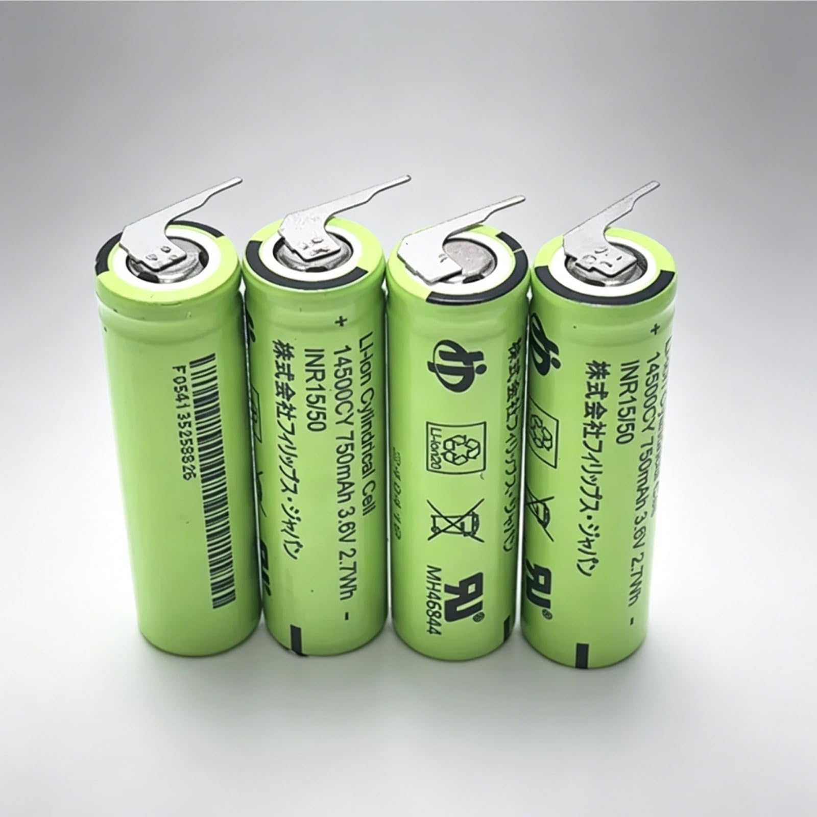 2 Stück Batterien for elektrische Zahnbürsten. Kompatibel mit Philips Sonicare HX89, HX91, HX99, HX65, HX63, HX6310, HX6312, HX6730, HX6710, HX6712, HX6950, HX6960, HX8920 und HX9140
