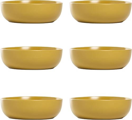 Vista 23 de 10 Strawberry Street Wazee - Juego de 6 cuencos para cereales mate de 5.5 pulgadas/16 onzas, color azul mineral