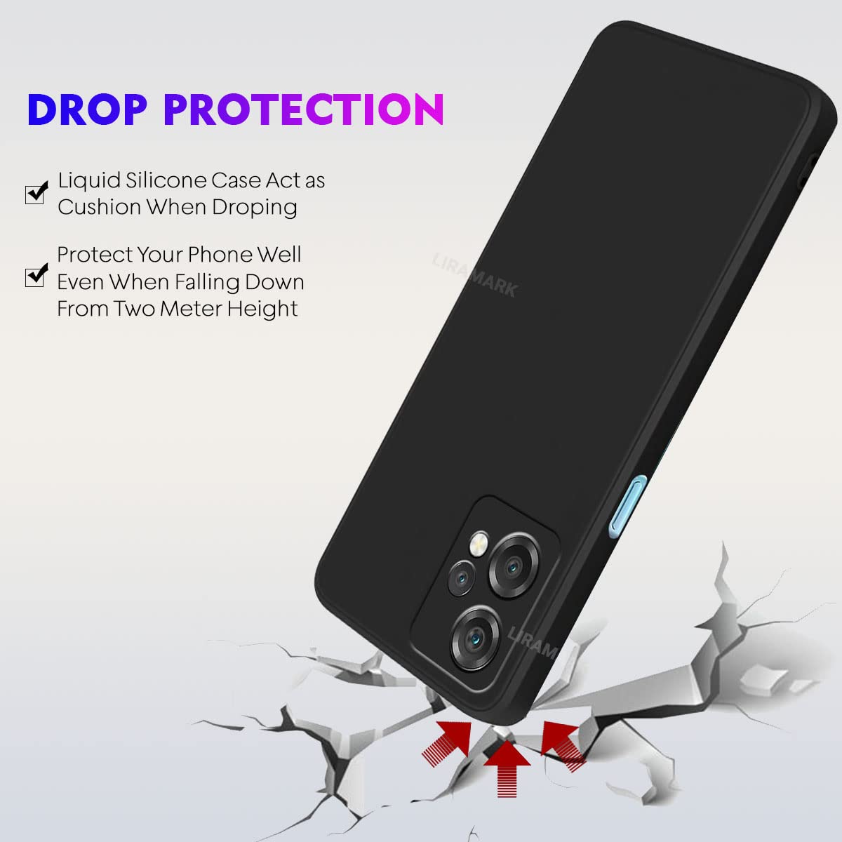 LIRAMARK Silicone Soft Back Cover Case for OnePlus Nord CE 2 Lite 5G / 1+Nord CE 2 Lite 5G (Silicone Black) 24 61dK8q6Kl1L. SL1200