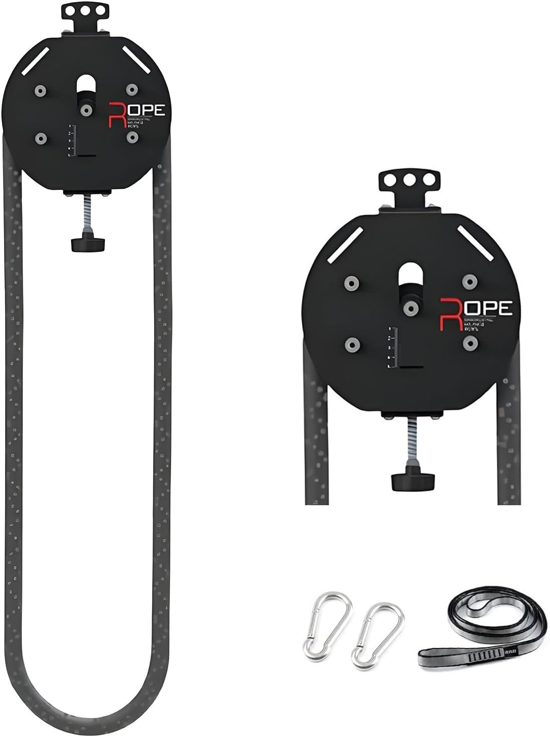 4 Pcs Endless Rope Trainer, 30kg/66Ib Adjustable Resistance Trainer Machine, Portable Suspension Pulley System for Home Gym, for Interval Resistance Training