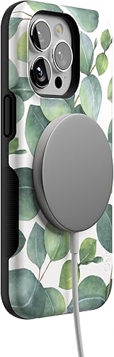 Miniatura 6 de Casely Funda para iPhone 13 Pro Compatible con MagSafe Leaf Me Alone Funda con estampado floral verde