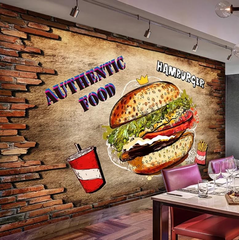 Papier peint photo pour murs 3D motard peinture murale géante salon rock chic