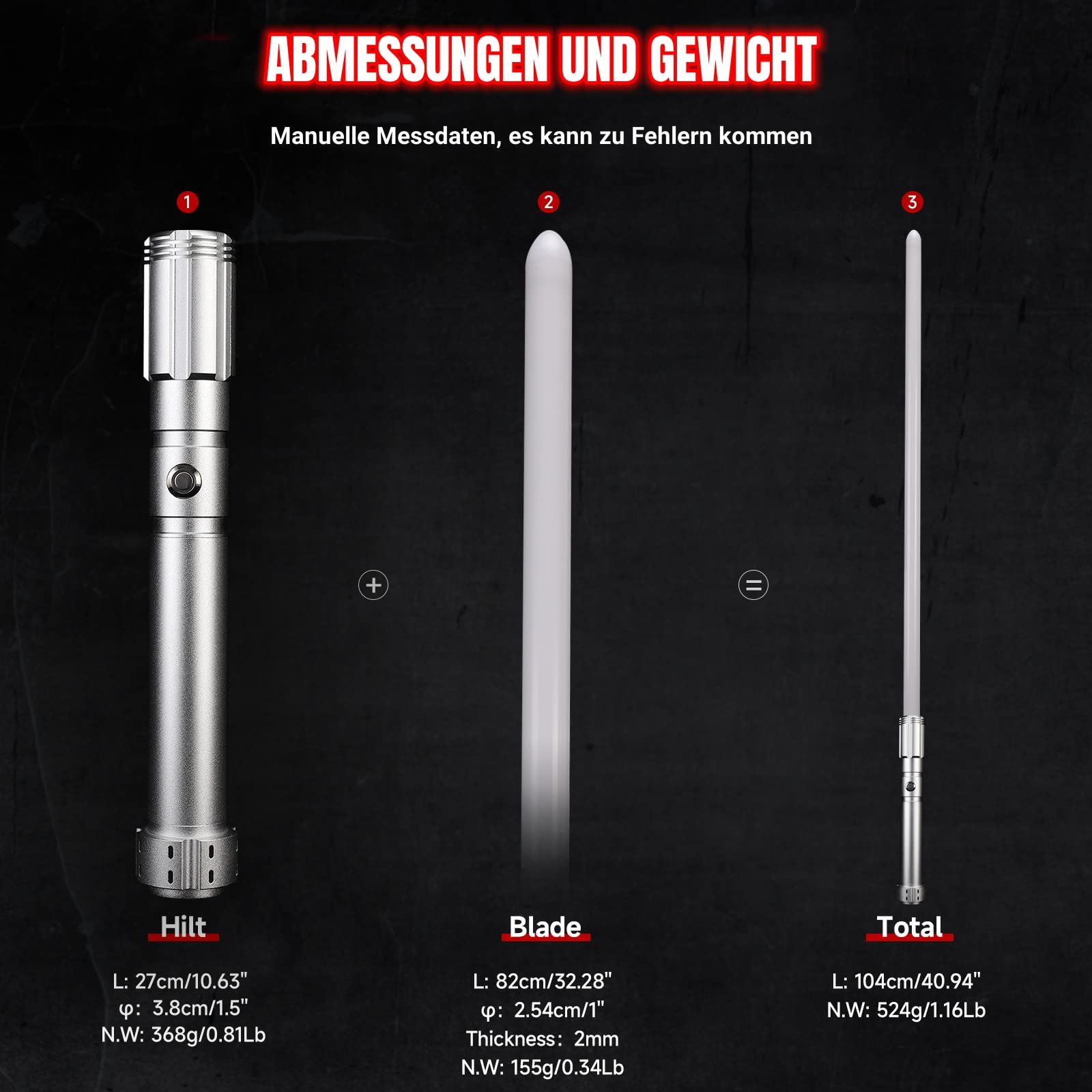 X-TREXSABER Lichtschwert mit Bewegungskontrolle, Glatter Schwung 12 RGB Farben und 16 Sound Fonts Lightsaber, Griff Schwere Duell laserschwert für Erwachsene Tag der Kinder Cosplay
