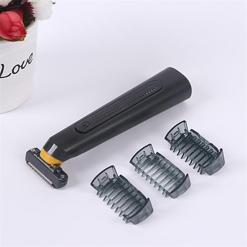 Miniatura 8 de Afeitadoras de papel de aluminio para hombre, afeitadora eléctrica híbrida y recortadora de barba para hombres con peine facial 4 en 1 y kit de