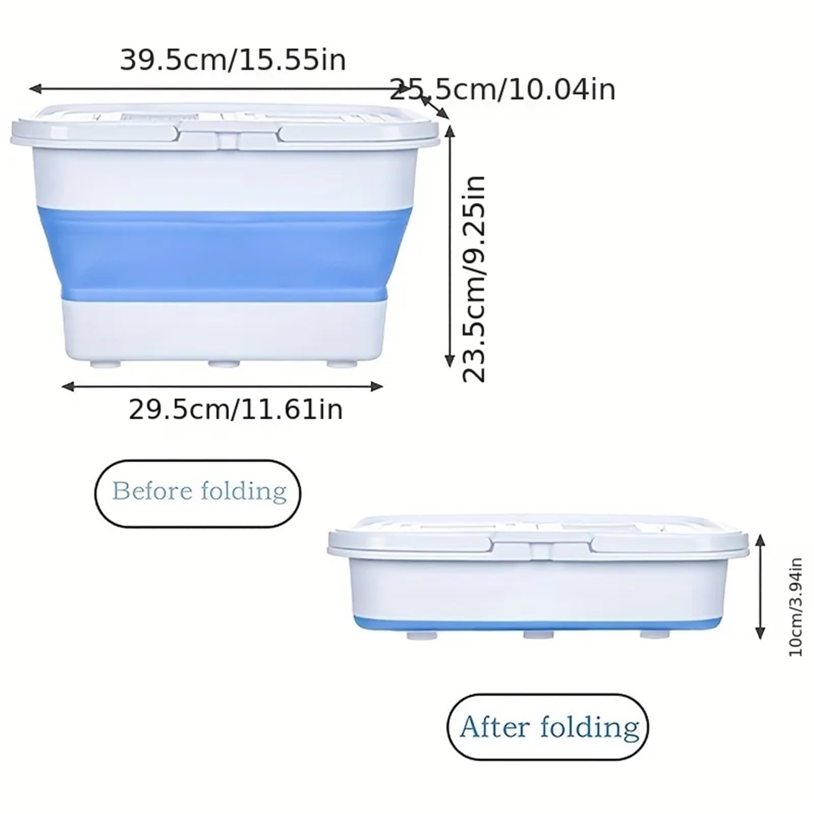 Cubo Plegable portátil for Peces, 13L, con Malla Transpirable, Adecuado for Viajes al Aire Libre, Senderismo y Pesca, 1 Uds para Lavado Camping(Grey)