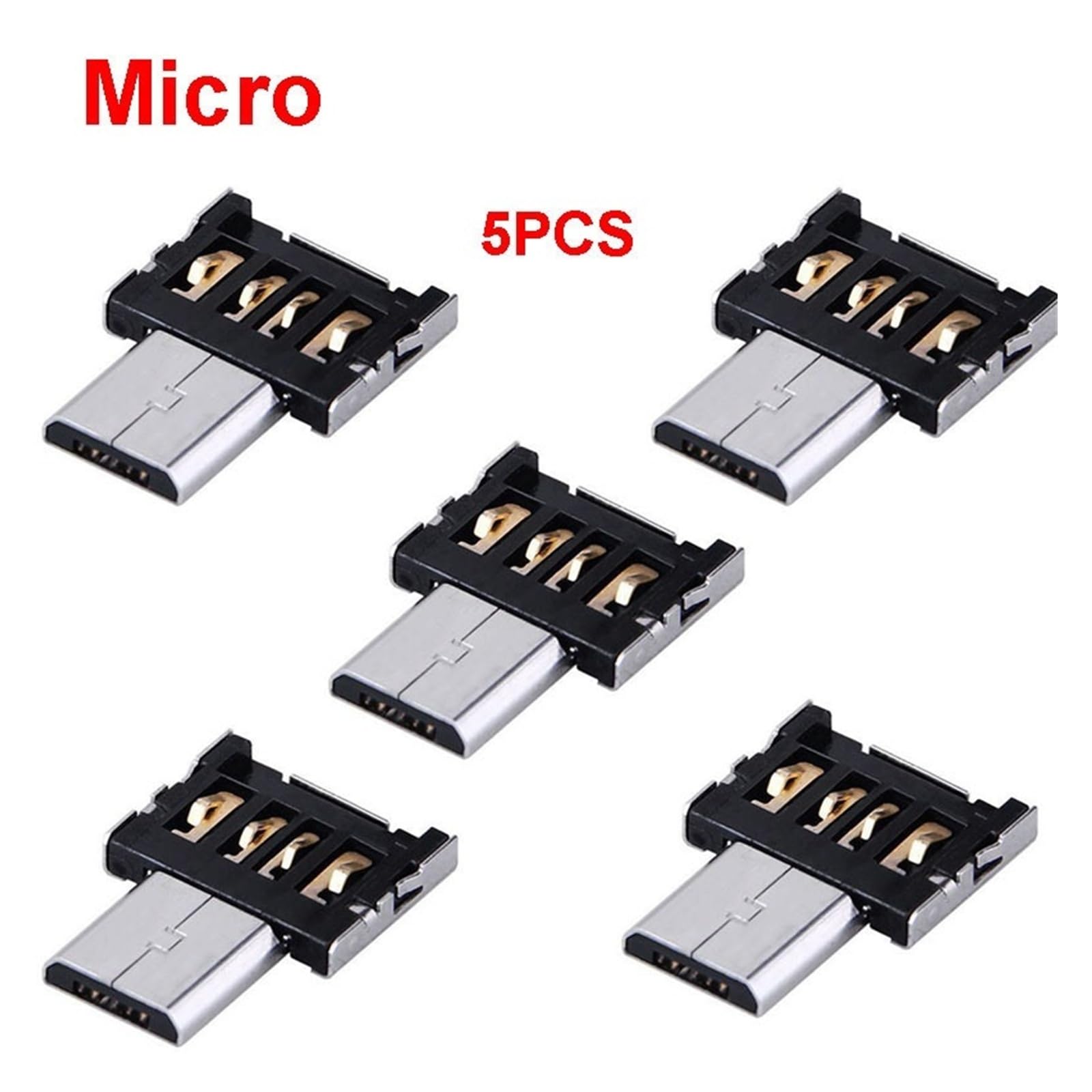 USB C to USB Adapter Type C OTG Cable for MacBook Android Phone(Micro 5PCS)