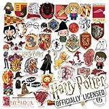 Harry Potter Gryffindor Theme Sticker Pack Die Cut Vinyl Large Deluxe Stickers Variety Pack - Laptop, Water Bottle, Scrapbooking, Tablet, Skateboard, Indoor/Outdoor - Set of 50