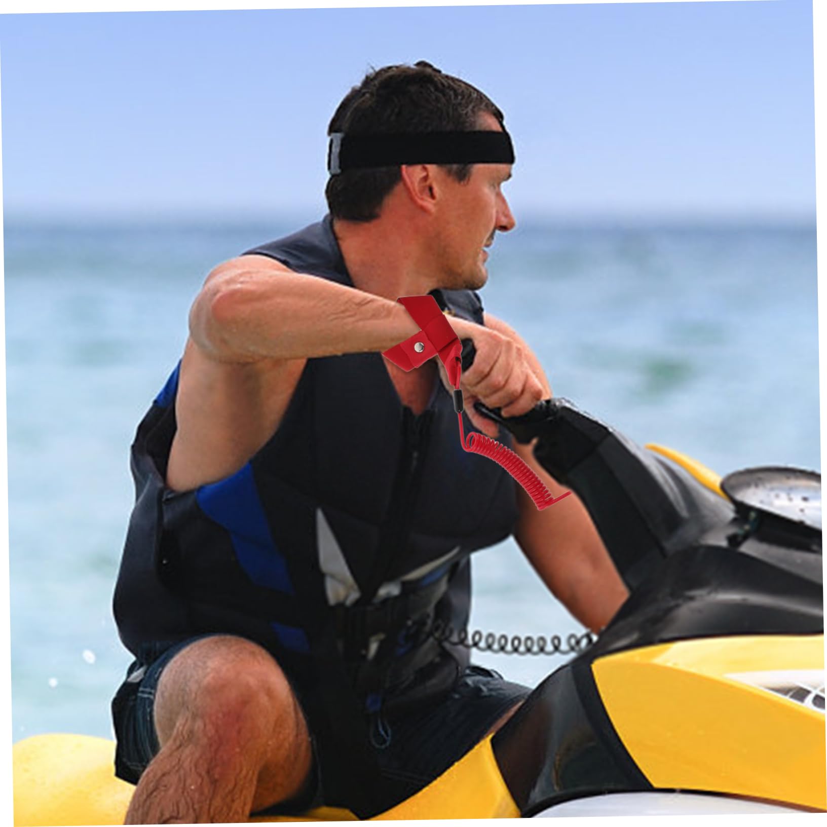 SUPVOX Corda di Cinturino da Polso da Allenamento Cordino del Motore Imbracatura di Collegamento del Polso Cinturino Galleggiante Multifunzionale Cinghia da Nuoto plastica Rosso