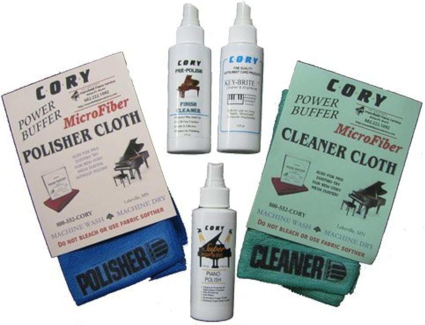 Complete Piano Finish Cleaning and Care Kit - For High Gloss Pianos