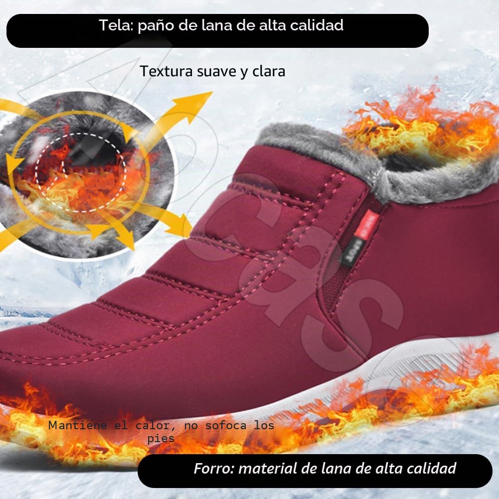 Zapatos Extra Ancho Mujer Invierno Cálidas Zapatos Especiales para Juanetes Mujer de Osteoartritis Zapatos Ancho Especial para Pies Delicados Antideslizantes y Cómodos,Negro,41/255mm