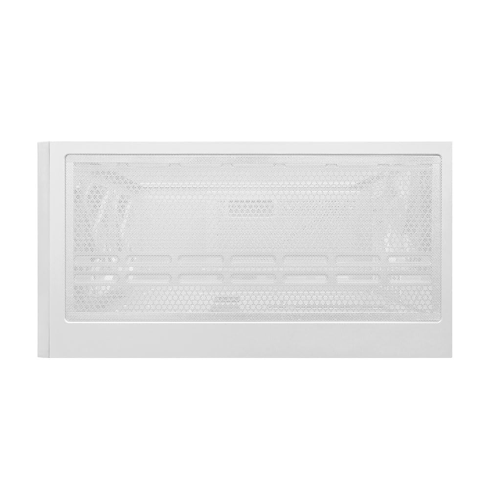 Zolyd Dynaria - Caja ATX con Panel Frontal de Madera, Cristal Templado, Ventilación Optimizada, 3 Ventiladores incluidos, Compatible con Refrigeración Líquida hasta 390mm, USB 3.0, Color Blanco