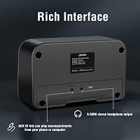 LEKATO 5W Mini Gitárerősítő Kettős Hangszóróval - Hordozható Elektromos Gitár Kombó Erősítő Clean és Overdrive Csatornával, Bluetooth 5.0, Ú 3