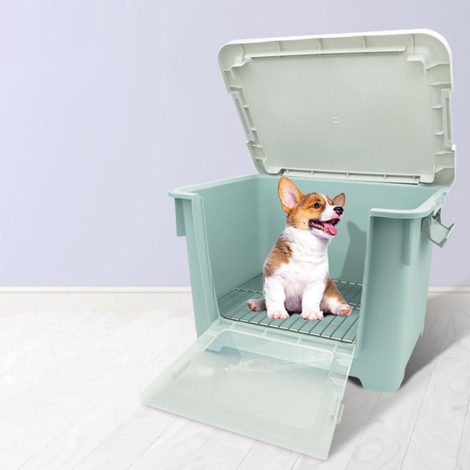 Geschlossene Hunde-Toilette mit Frontklappe