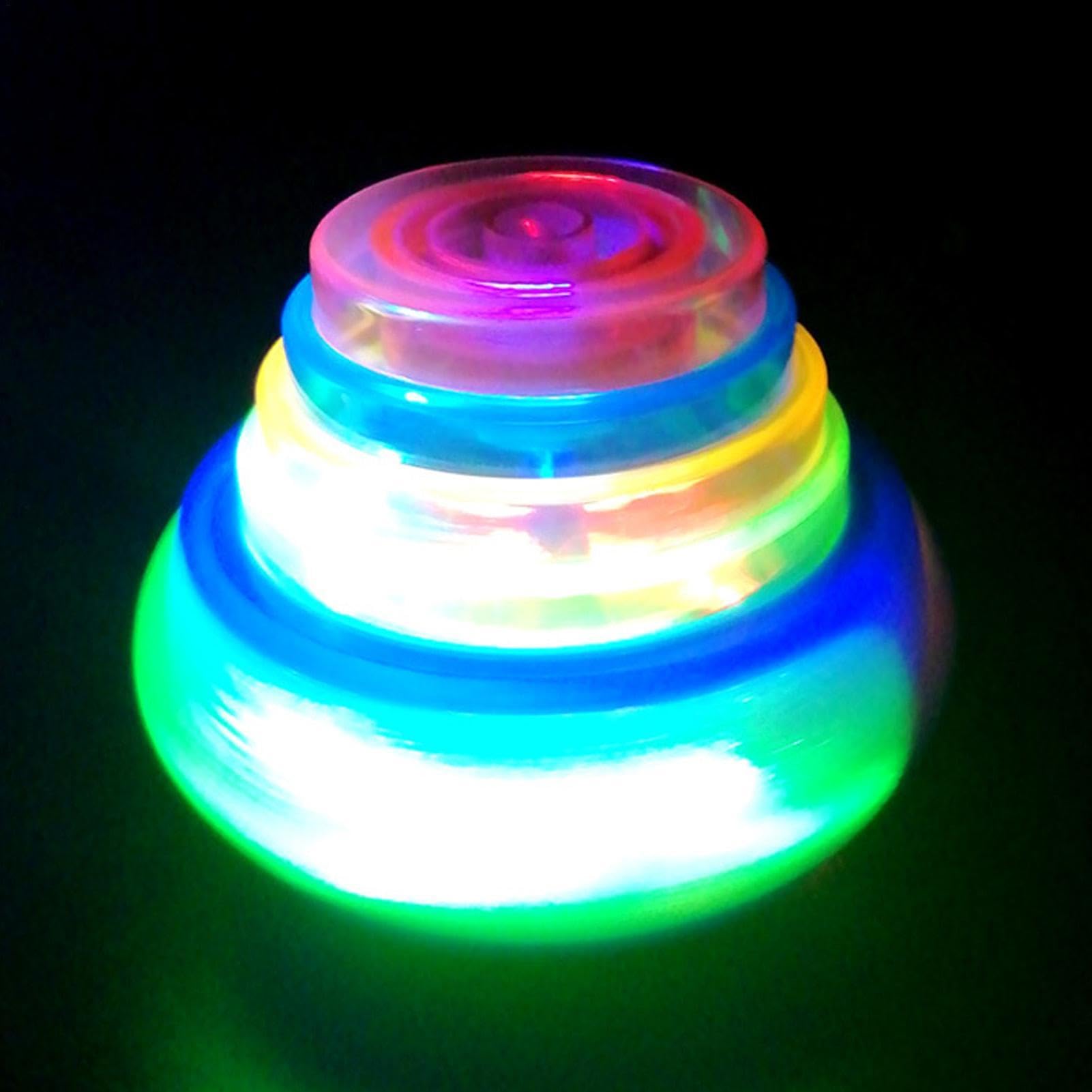 Top Light Toy - LED Light Up spinningg Top, Electric spinningg Top, farbenfrohes blinkendes spinningg -Top, Kinder -LED -Lichtspielzeug, Partybevorzugungen für jungenn und Mädchen geeignet
