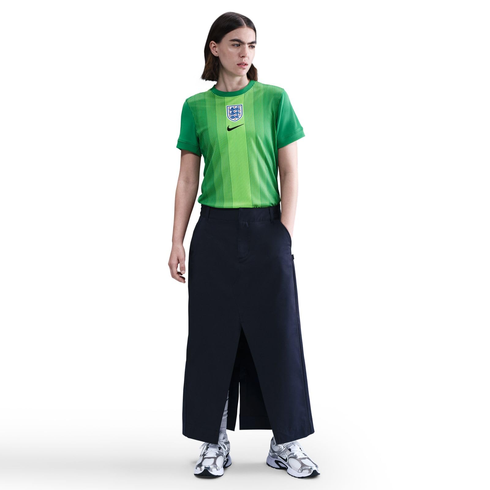 England 2025/26 Stadium Goalkeeper Nike Dri-FIT Replika-Kurzarm-Fußballtrikot für Damen, IF3957