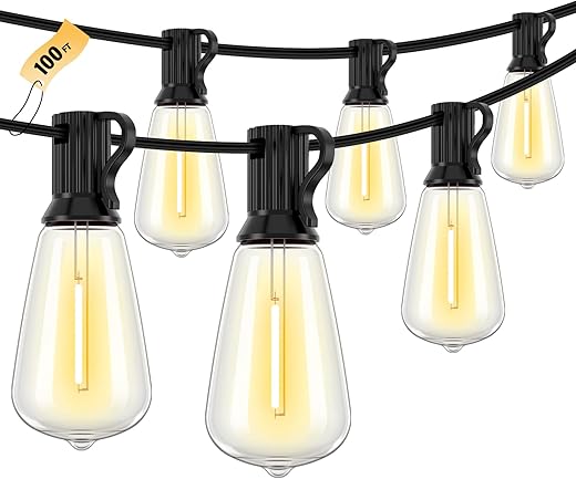 Hanging String Lights Waterproof Outside for Porch