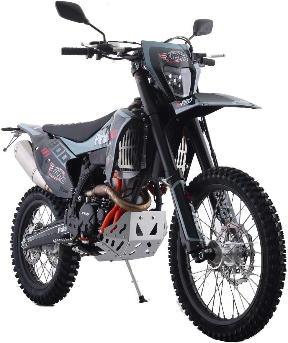 X-PRO 300 EFI Dirt Bike with Big 21"/18" Wheels! 6-Speed Manual Transmission! Balance Shaft and Dual Overhead Camshaft (DOHC) with Four Valves Engine!