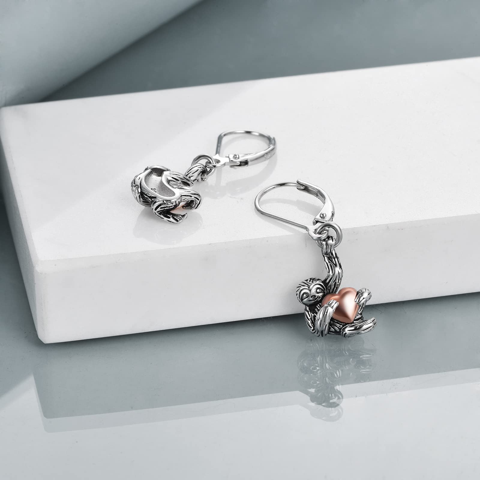 Faultier Geschenke Ohrringe Sterling Silber Faultier Baumeln Ohrringe Faultier Schmuck für Frauen Mädchen Geschenke