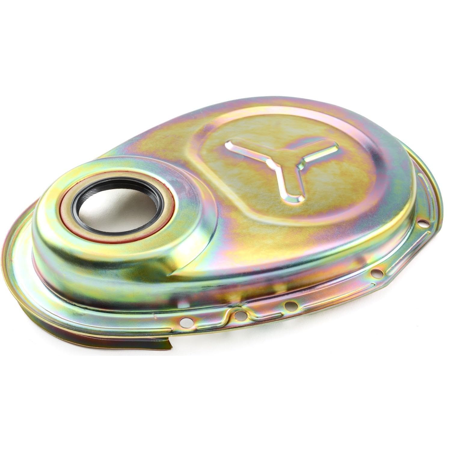 JEGS Timing Cover | Fits 1956-1986 Small Block Chevy Engines | Zinc Plated Steel | Includes Timing Cover, Timing Cover Gasket, Water Pump Gaskets, Crank Seal, and Front Oil Pan Seal