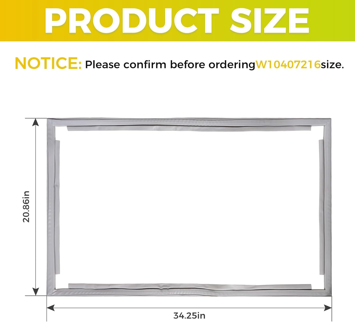 Freezer Door Gasket 60"x18"