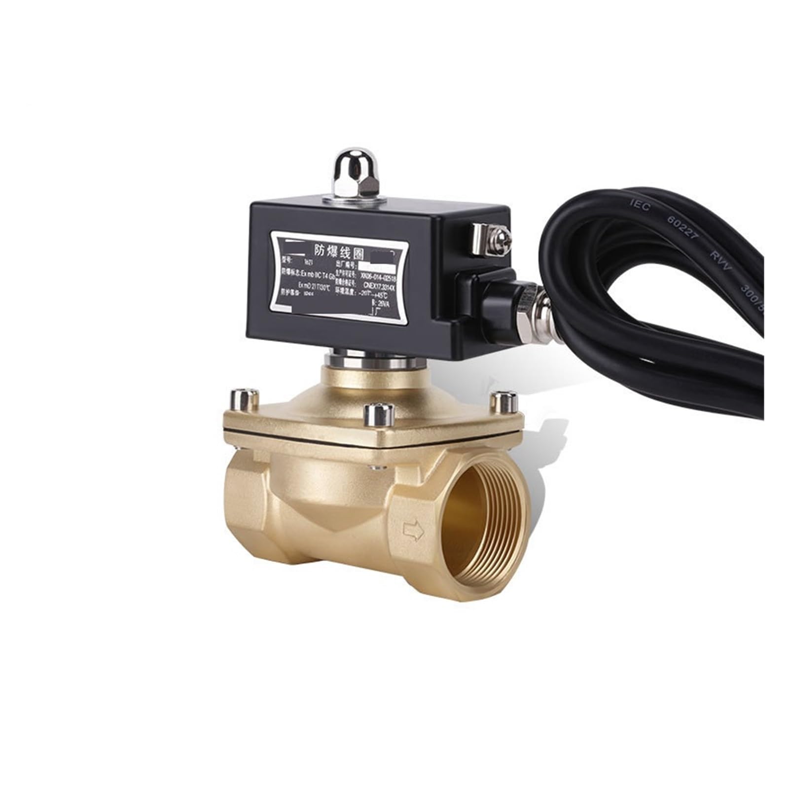 VSPPJYFG 1-1/2" Normally Closed Brass Solenoid Valve for Natural Gas(24VDC)
