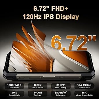 S200 Max 5G AI Smartphone, 36GB+512GB,22000mAh,100MP+32MP | Outdoor Hiking Climb Unlocked Mobile Phone Rugged 6.72 FHD+