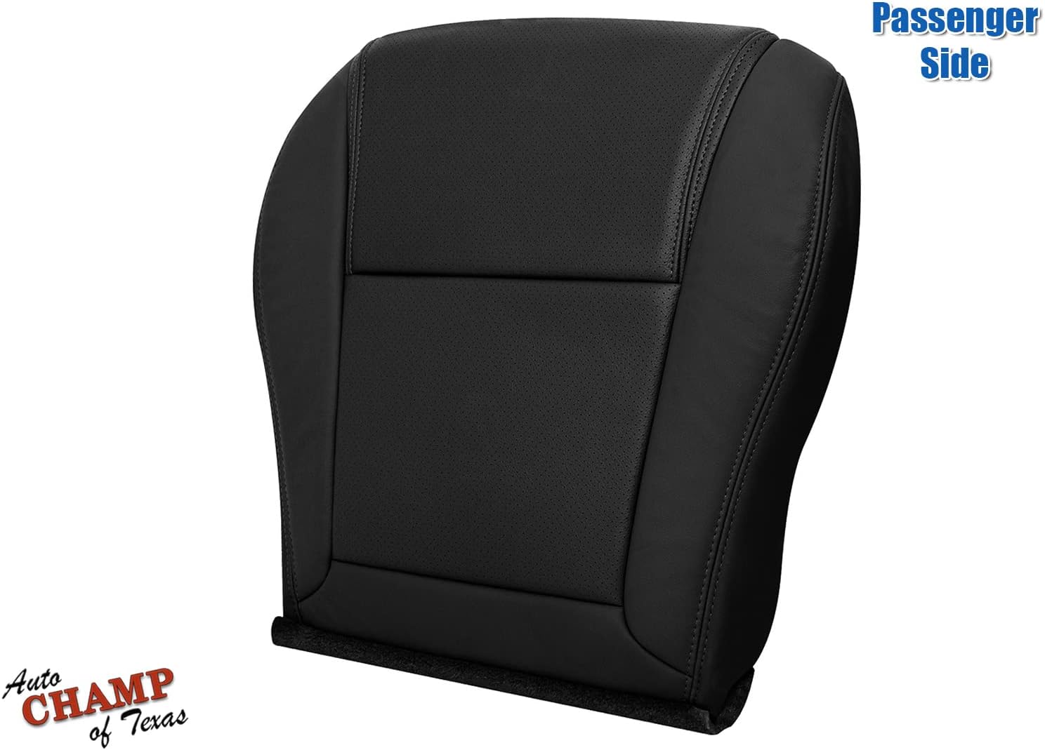 Black Leather Seat Cover - Passenger Side Bottom (Compatible with 2003-2005 Honda Pilot)