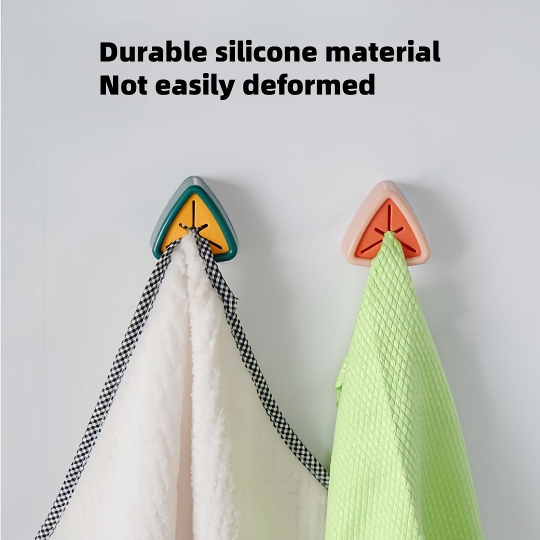 Generic Plastic Towel Hooks, Modern Minimalist Design, 3 Pack, Gray, Wall Mount, Kitchen & Bathroom Holder, Decoration