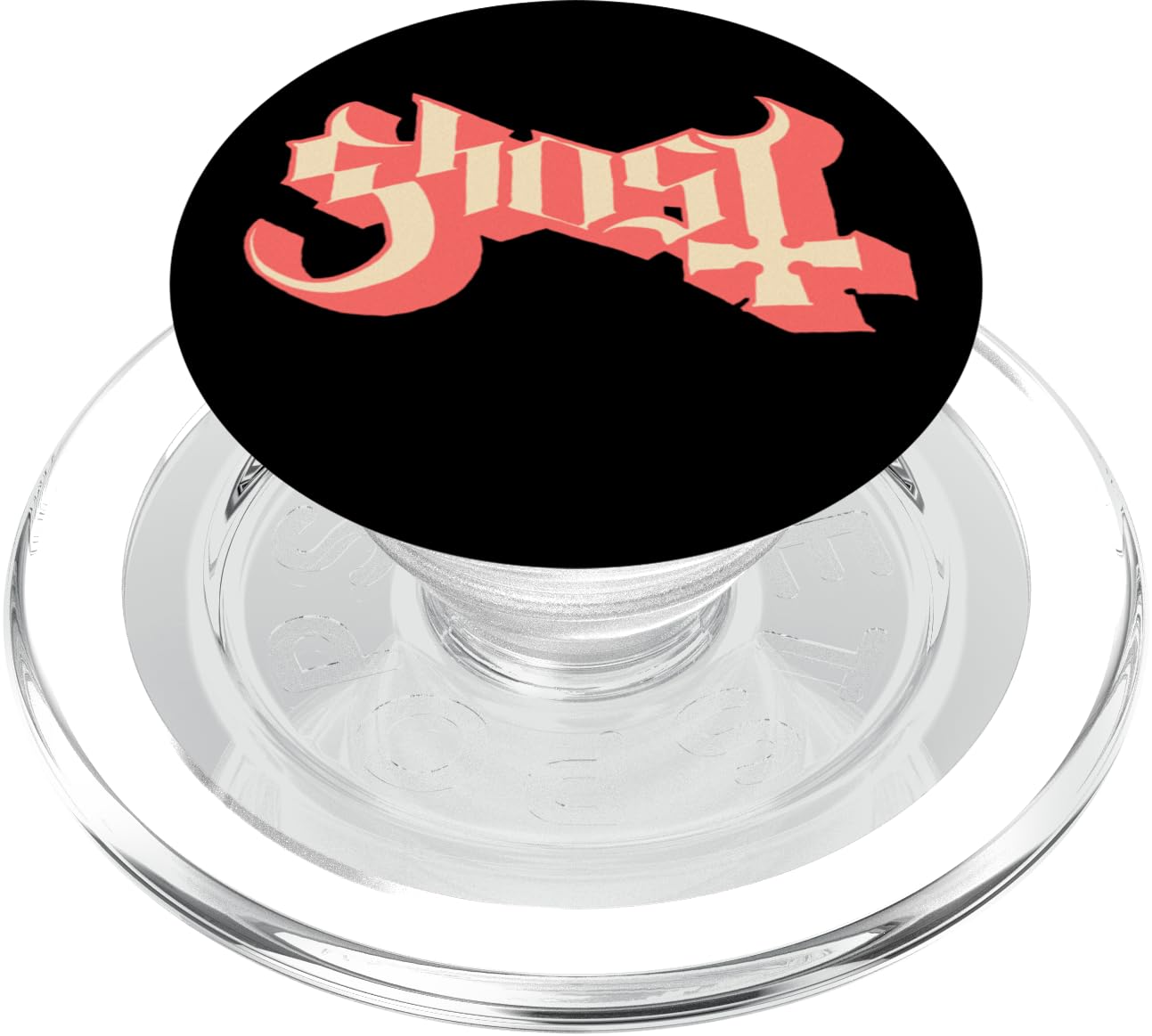 Ghost Pastel Orange Logo PopSockets PopGrip for MagSafe