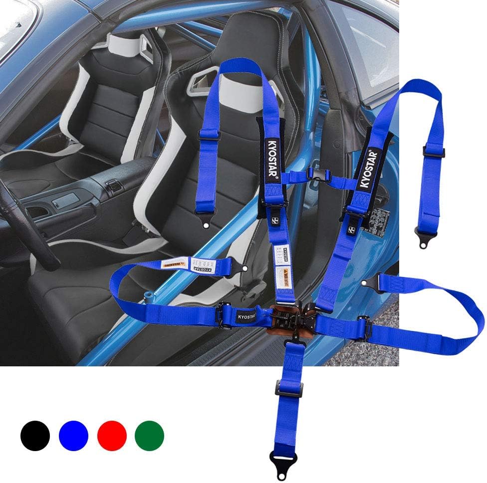 Bеѕt Cуbеr Dеаlѕ 🔥 Kyostar 5 point Black Series Latch and Link Safety Harness Set(Blue)