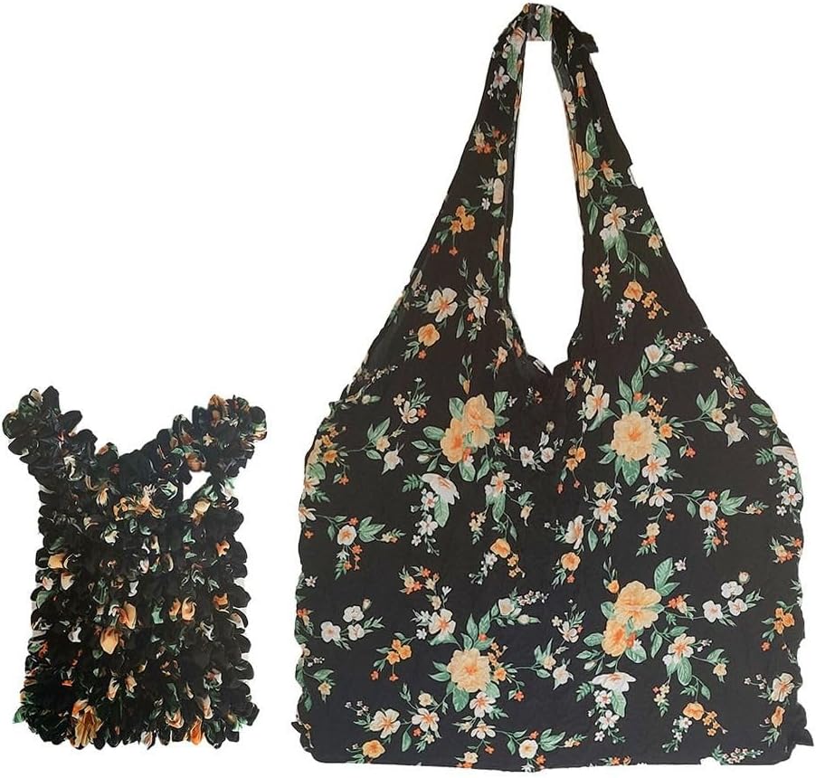 Shopping Bags Elastic Bubble Pleated Reusable Handheld Magic Stretch Bag Outdoor