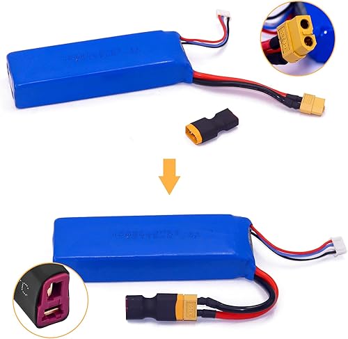 Miniatura 4 de Enchufes T a XT60 Adaptador Conector Macho Hembra para RC Lipo Cargador de Batería (6pcs T Plug Hembra a XT60 Macho)