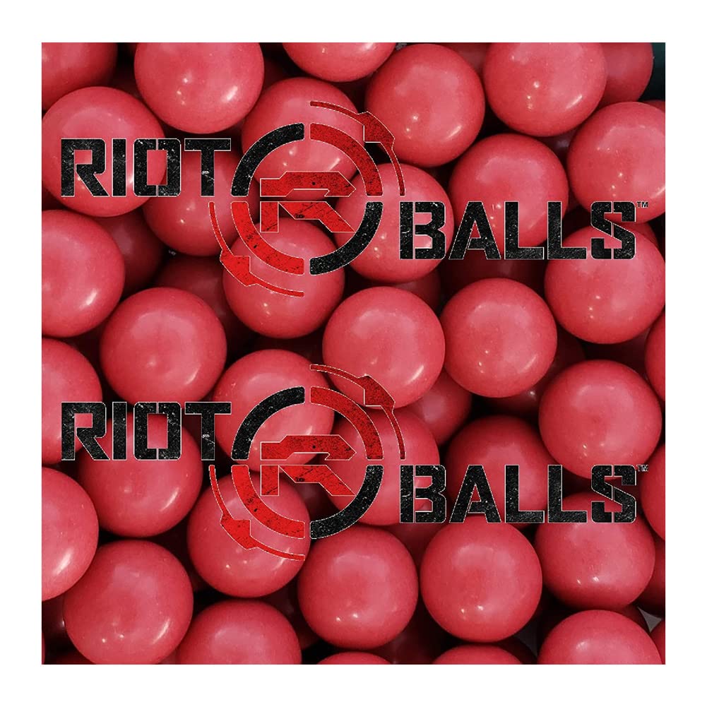 100 X Glass Breaking Balls Paintball .68 Cal Paintballs Self Defense Less Lethal Practice Paintballs RED 3.6 Grams