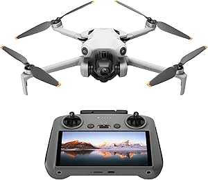 DJI ドローン Mini 4 Pro（DJI RC 2リモコン付属）4K動画撮影対応 折り畳み式 ミニドローン カメラ付き 小型 空撮 軽量249 g未満 飛行時間34分 最大映像伝送距離20 km（日本：10 km） 全方向ビジョン検知システム リモートID対応 賠償責任保険1年無償付き 2025年5月前に生産した製品