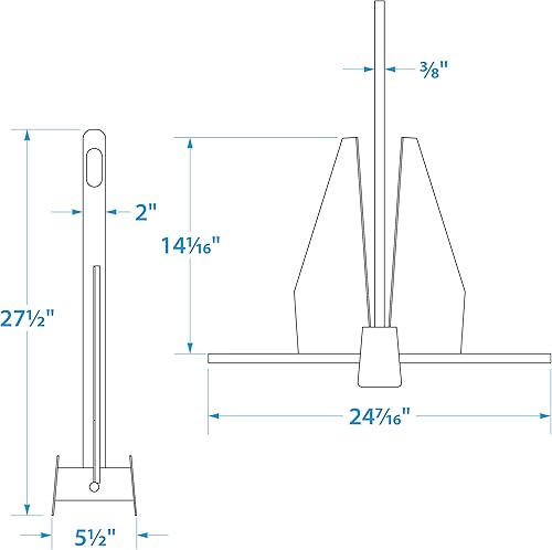 Vista 7 de Seachoice - Anclaje de lujo con vástago de anillo deslizante, acero galvanizado en caliente, varios tamaños