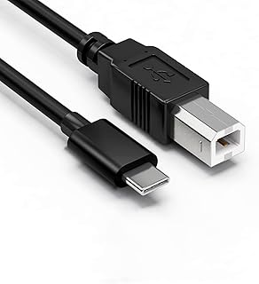 USB B to USB C MIDI Cable 10 FT, fit for Pioneer Yamaha Casio Piano DJ Controller