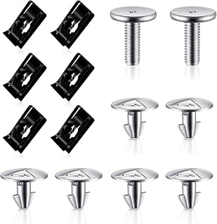 14PCS Lower Engine Cover Pin Screws, Radiator Support, Radiator Engine Access Cover Pin Clip, Splash Shield Bolt Screw Fastener Clip, Replace#90674-TY2-A01 Compatible with Honda Civic Accord CRV