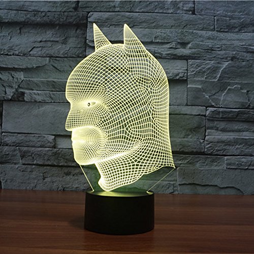 Led Night Lamp - Kids Desk Room Art Sculpture Lights Up In Different Colors And Produces Unique Lighting Effects And 3D Visualization - Amazing Optical Illusion #TOP3